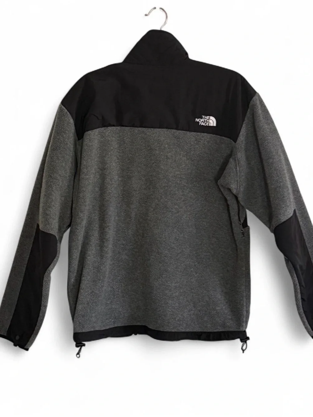 The North Face Gray Black Paneled Fleece Jacket Men’s M